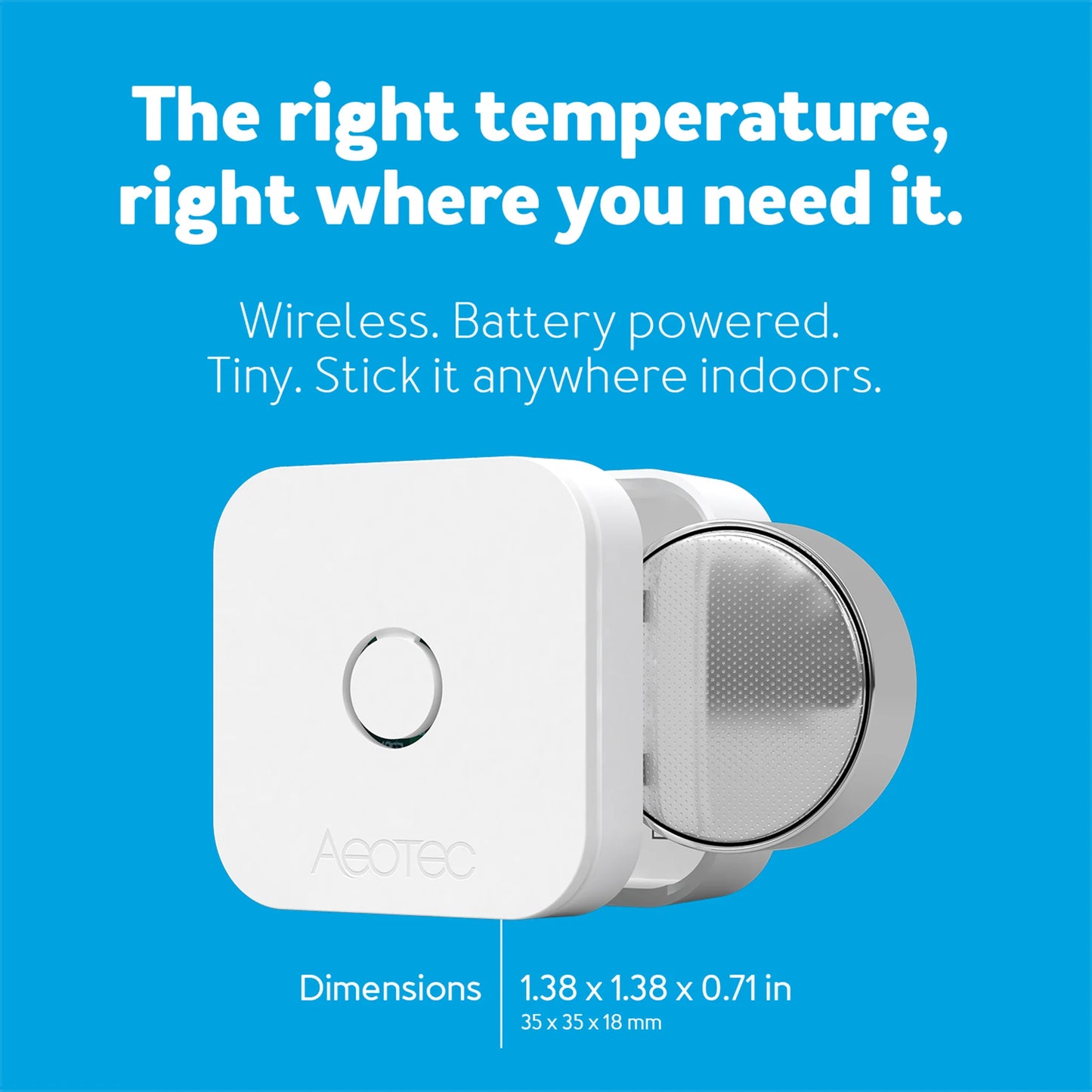 Aeotec aerQ ZWave Temperature and Humidity Sensor