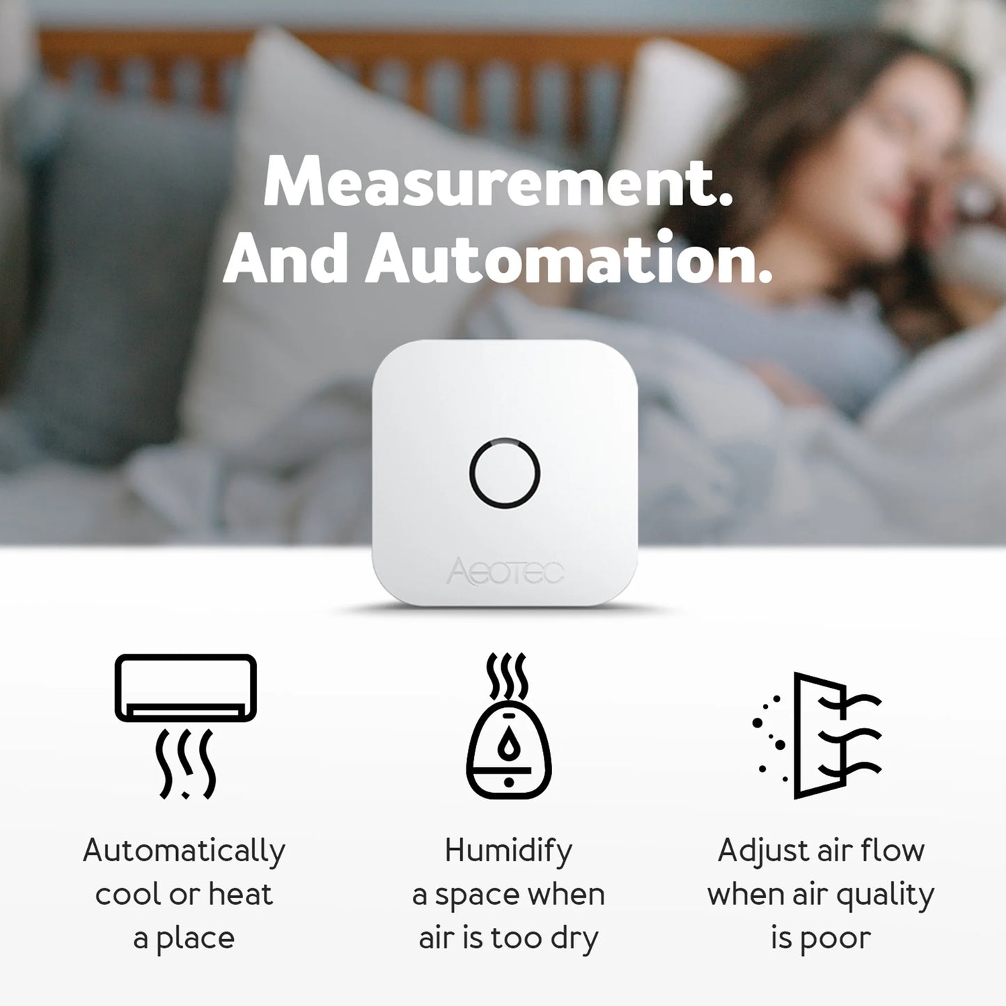 Aeotec aerQ ZWave Temperature and Humidity Sensor