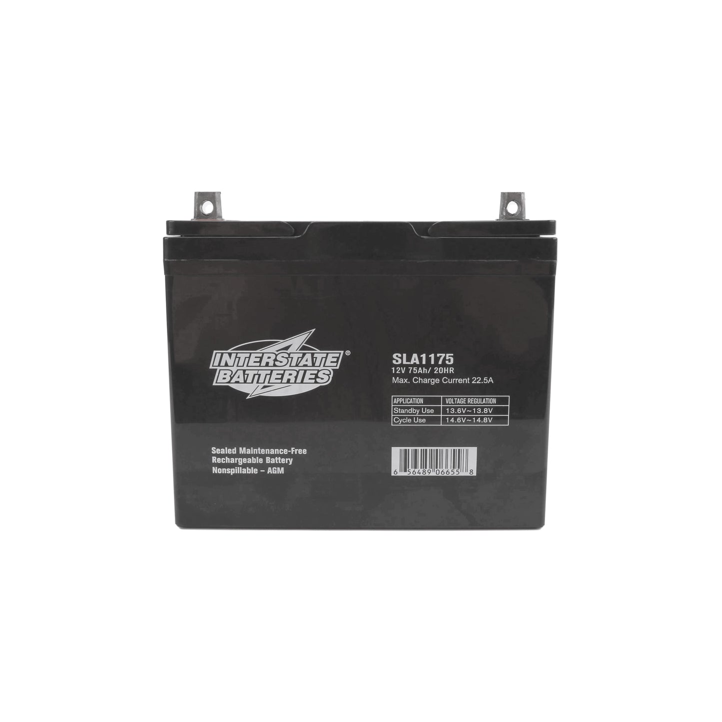 Interstate 12V 75Ah SLA AGM Battery for Gate Openers & Solar Systems