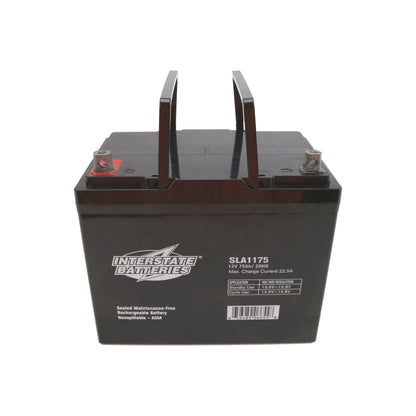 Interstate 12V 75Ah SLA AGM Battery for Gate Openers & Solar Systems