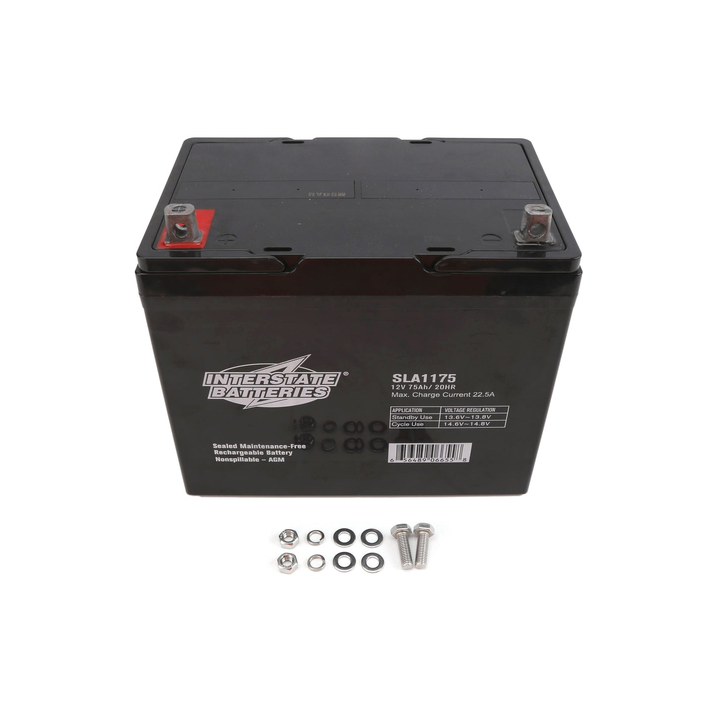 Interstate 12V 75Ah SLA AGM Battery for Gate Openers & Solar Systems