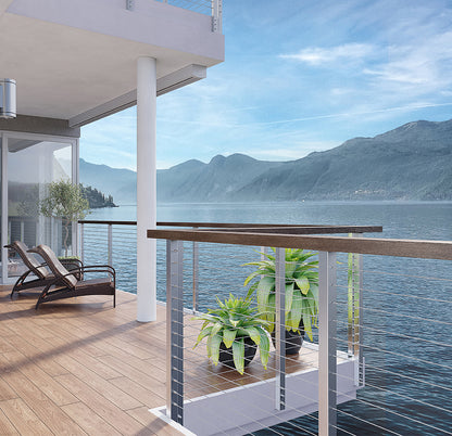 Premium 1/2 Inch Square Steel Baluster with Dowel Top - Satin Black Finish