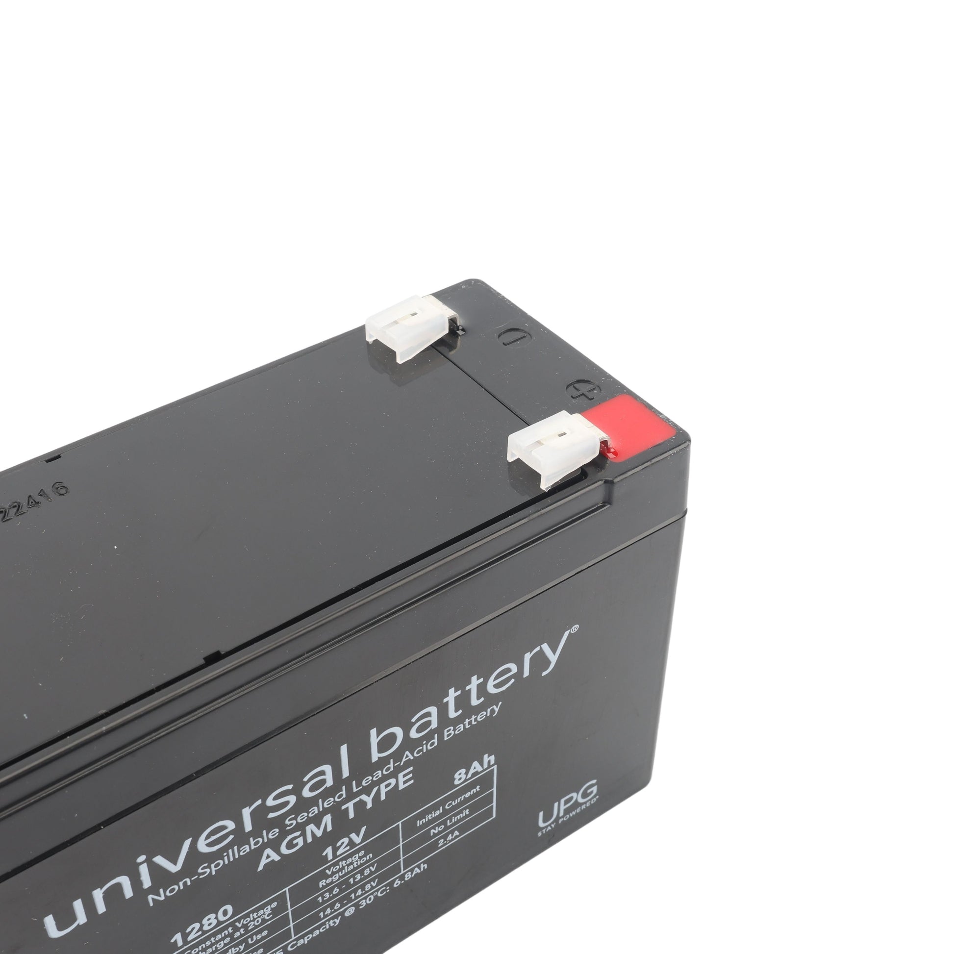 HySecurity 7Ah 12V Sealed Lead-Acid Replacement Battery Kit (2-Pack)