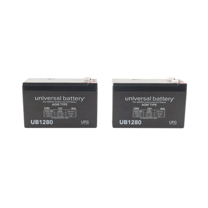 HySecurity 7Ah 12V Sealed Lead-Acid Replacement Battery Kit (2-Pack)