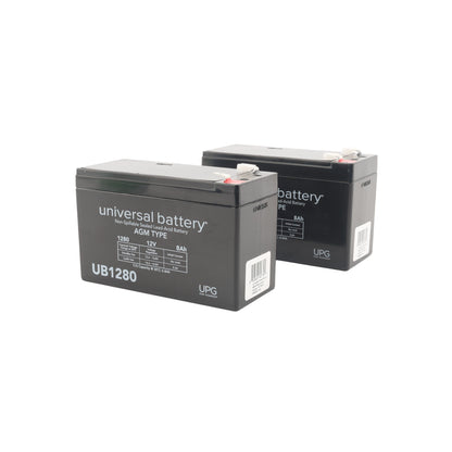 HySecurity 7Ah 12V Sealed Lead-Acid Replacement Battery Kit (2-Pack)