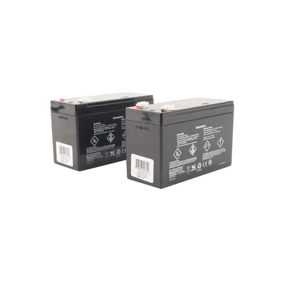 HySecurity 7Ah 12V Sealed Lead-Acid Replacement Battery Kit (2-Pack)