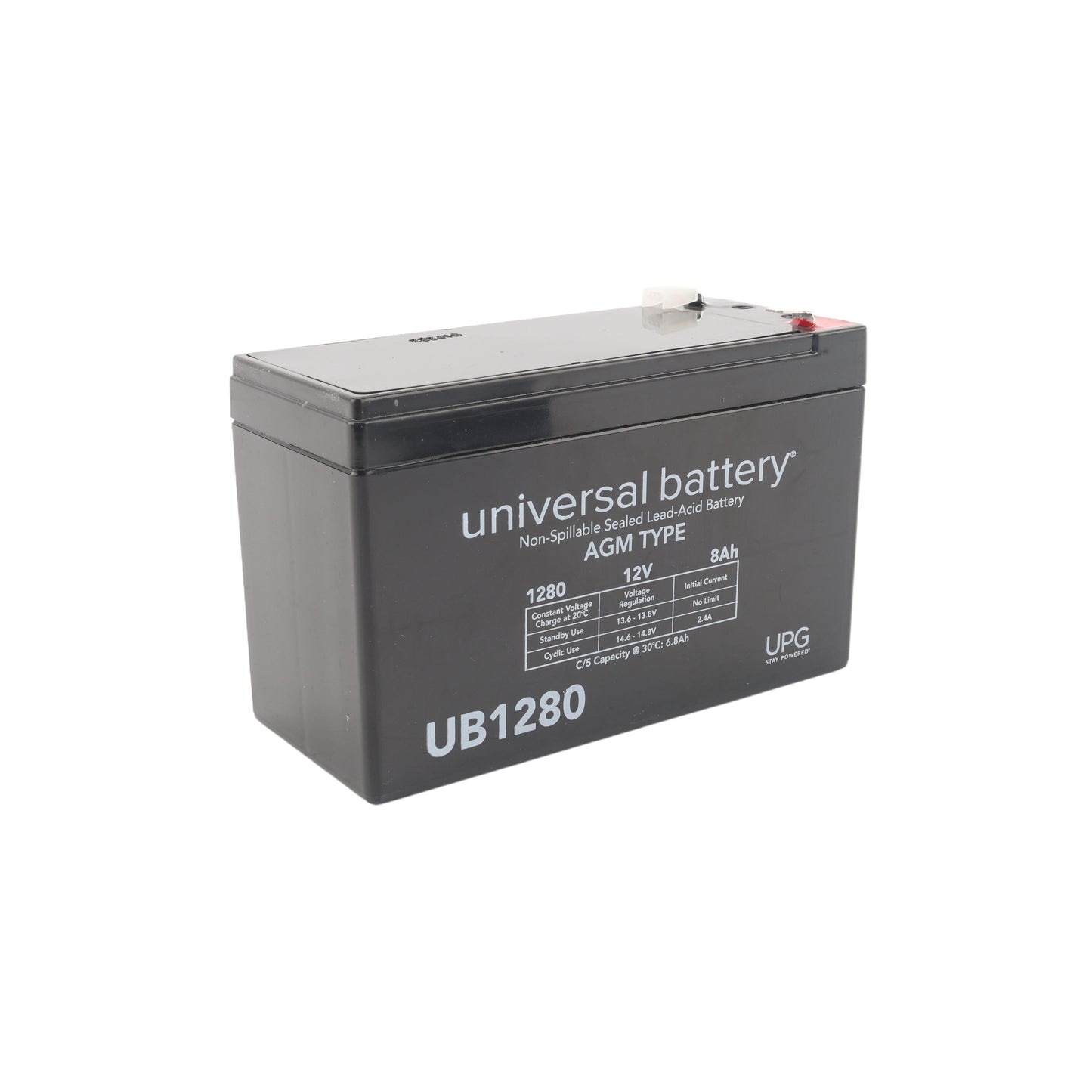 HySecurity 7Ah 12V Sealed Lead-Acid Replacement Battery Kit (2-Pack)