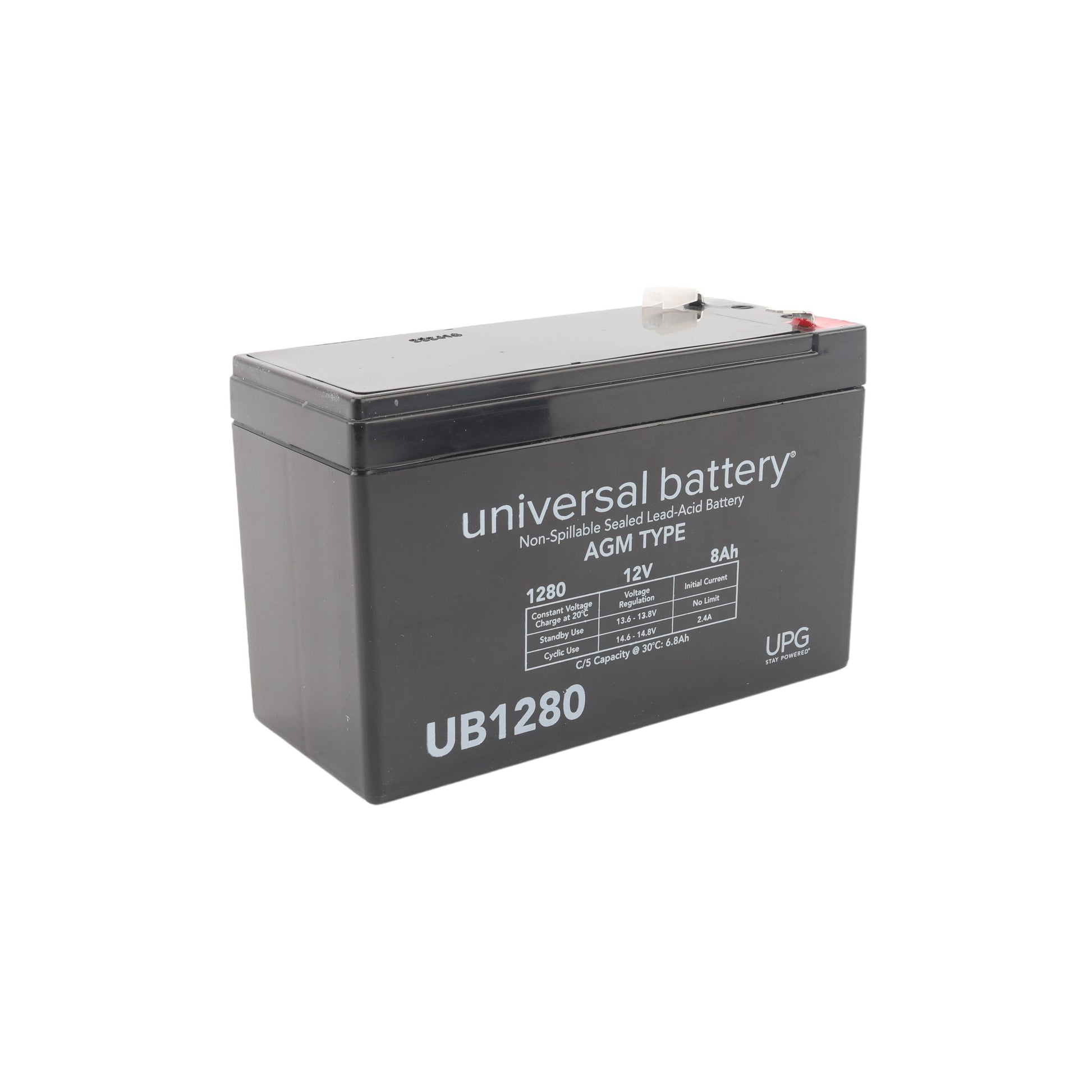 HySecurity 7Ah 12V Sealed Lead-Acid Replacement Battery Kit (2-Pack)