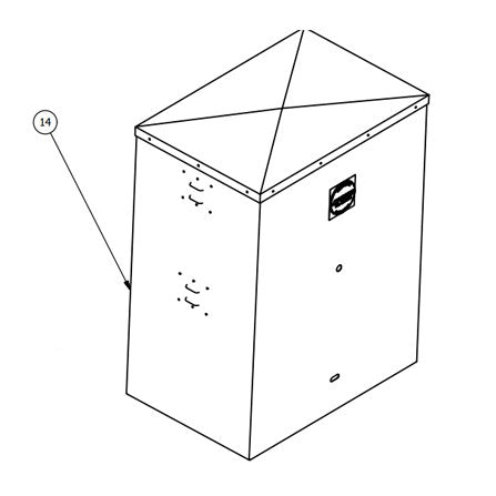 Durable Powder-Coated Shroud for Apollo 7100/7300 Slide Gate Operators