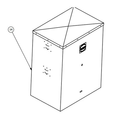 Durable Powder-Coated Shroud for Apollo 7100/7300 Slide Gate Operators