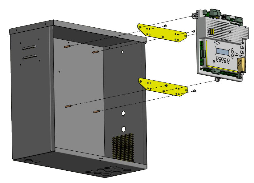 Nice Apollo 1050RK Gate Opener Control Board Retrofit Kit with Brackets