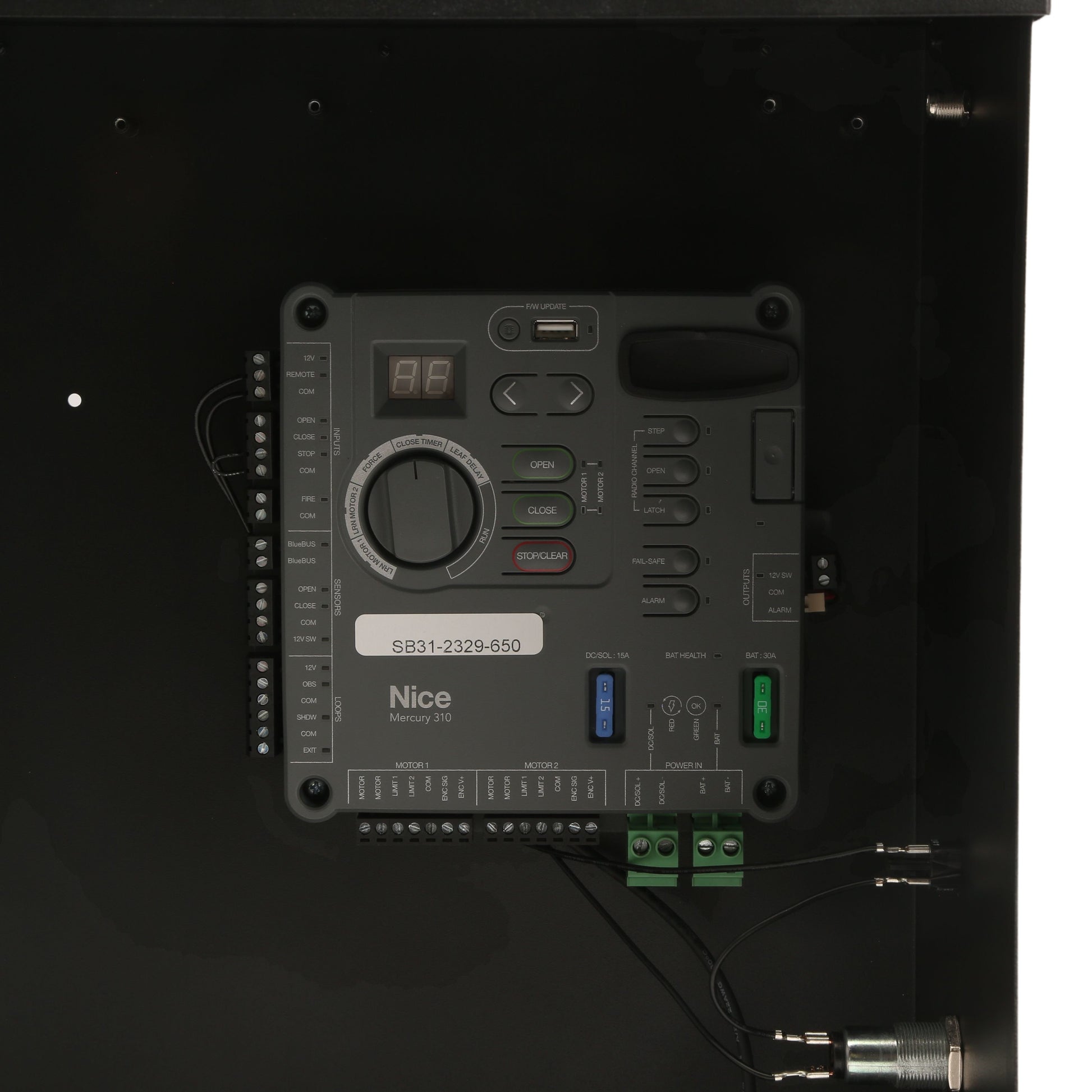 Nice Apollo Solar Smart Gate Opener Controller Kit with Mercury 310 Board