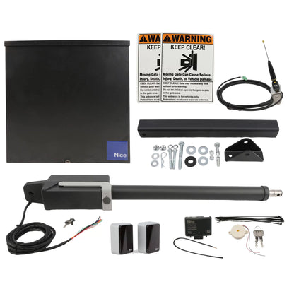 Nice Apollo TITAN 912L1 Single Swing Gate Opener Kit w/ 1050 Control Board