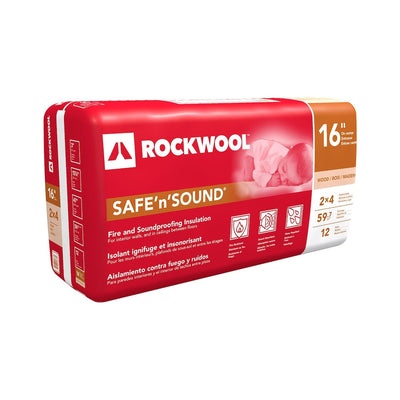 ROCKWOOL Safe'n'Sound Stone Wool Insulation for Superior Soundproofing & Fire Resistance
