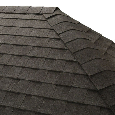 GAF Seal-A-Ridge Charcoal Hip Ridge Cap Shingles, 25 Linear Feet, 45 Pieces