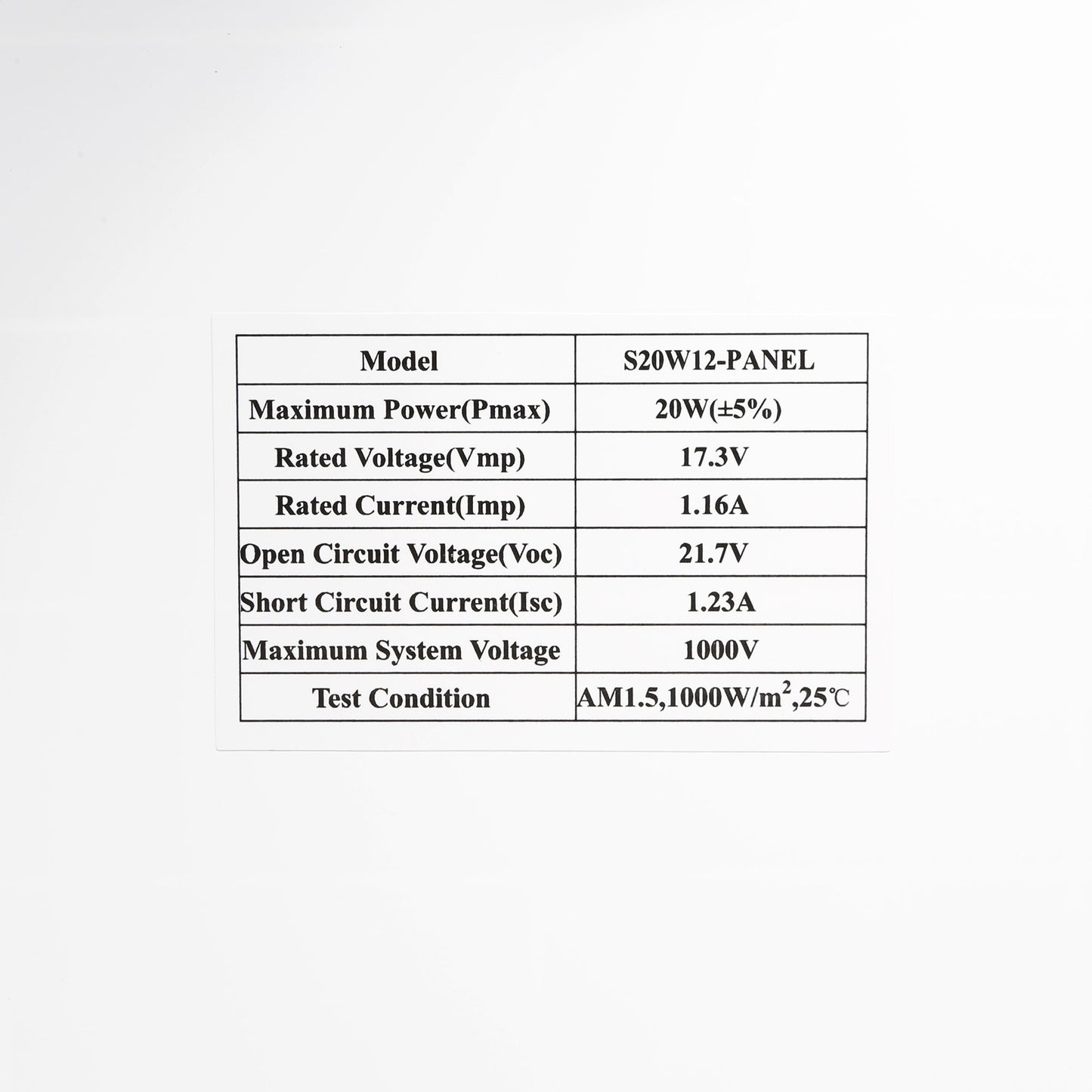 Efficient 20 Watt 12V Solar Panel Kit with Mounting Bracket for Gate Openers