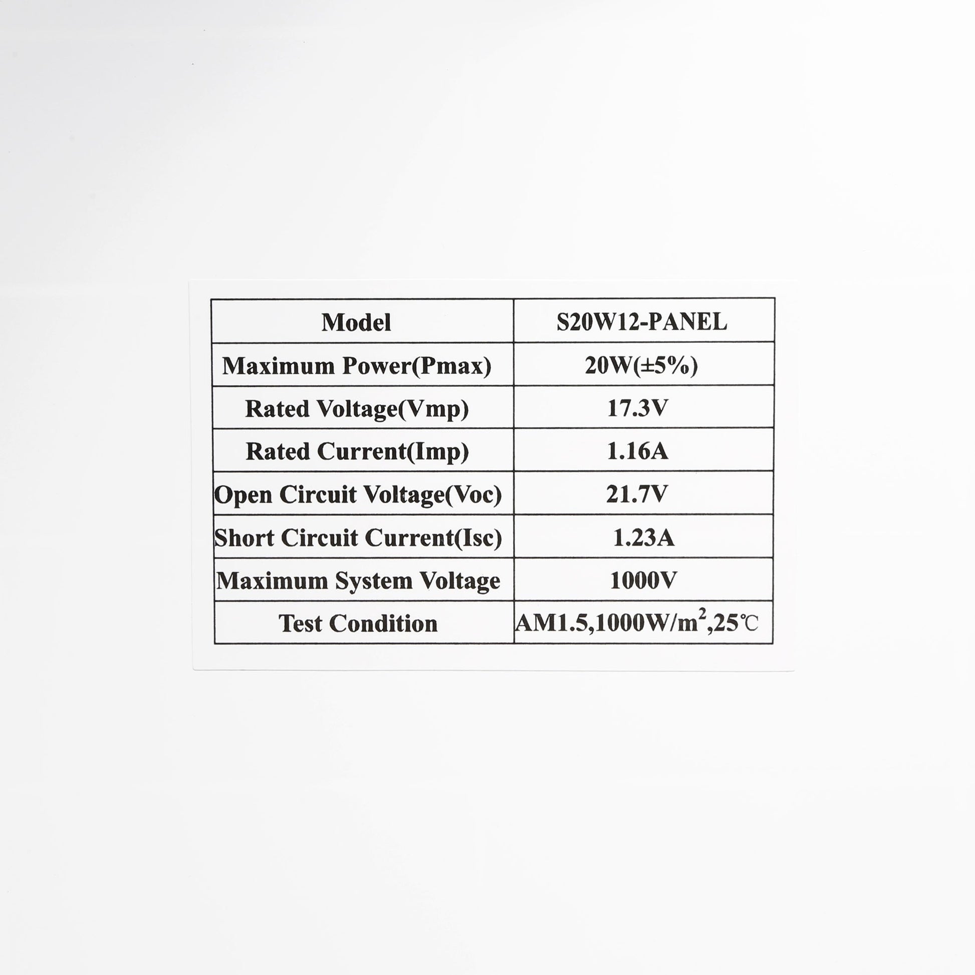 Efficient 20 Watt 12V Solar Panel Kit with Mounting Bracket for Gate Openers