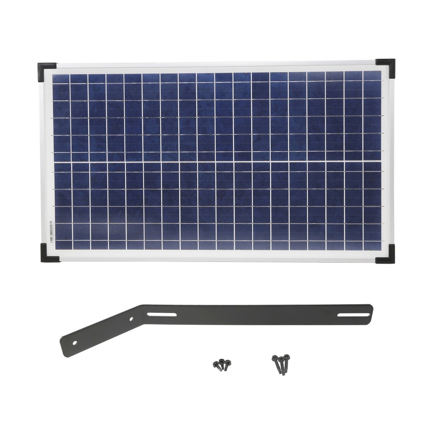 Efficient 30-Watt Solar Panel with Mounting Bracket for 12V Gate Openers