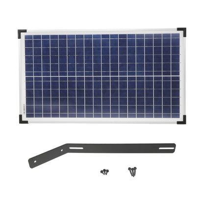 Efficient 30-Watt Solar Panel with Mounting Bracket for 12V Gate Openers