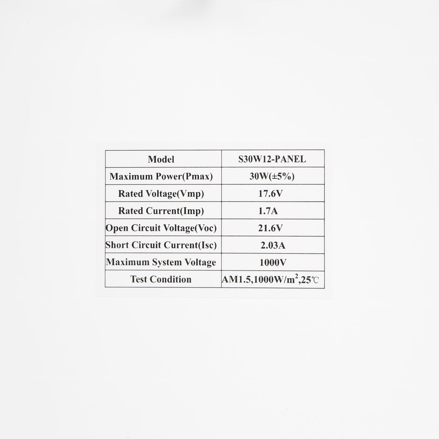 Efficient 30-Watt Solar Panel with Mounting Bracket for 12V Gate Openers