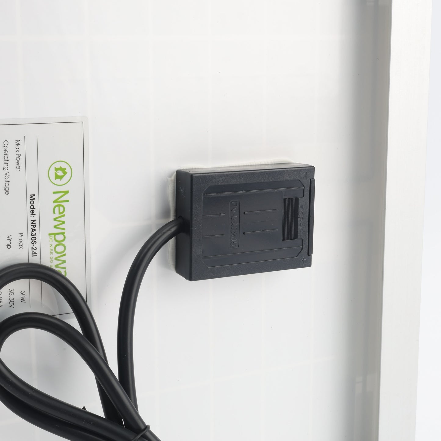 Nice Apollo Gate Opener Solar Panel, 30 Watt 24VDC, with Mounting Bracket