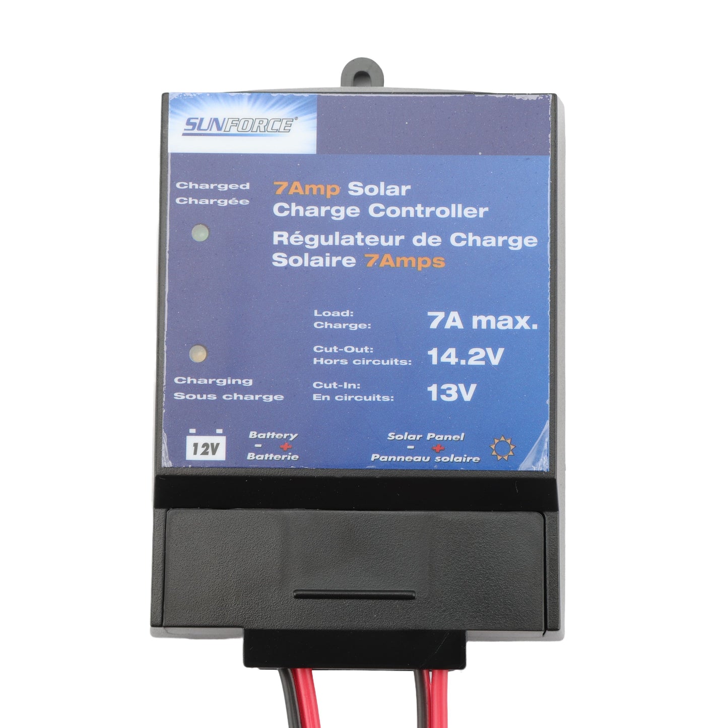 7-Amp Solar Battery Charge Controller for Gate Openers (5W-105W Panels)