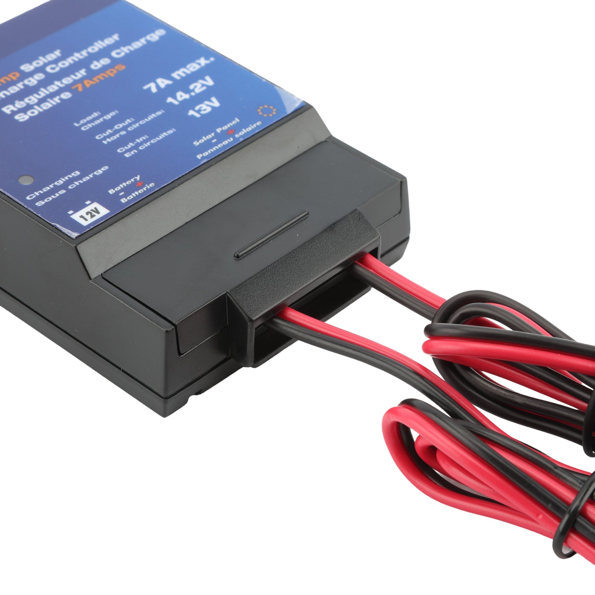 7-Amp Solar Battery Charge Controller for Gate Openers (5W-105W Panels)