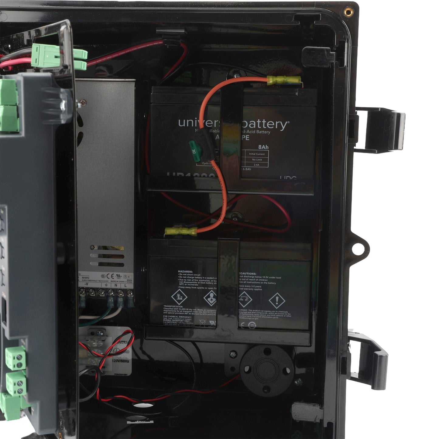 Nice Apollo TITAN 912L1 AC Gate Opener Kit: Single Swing, Battery Backup