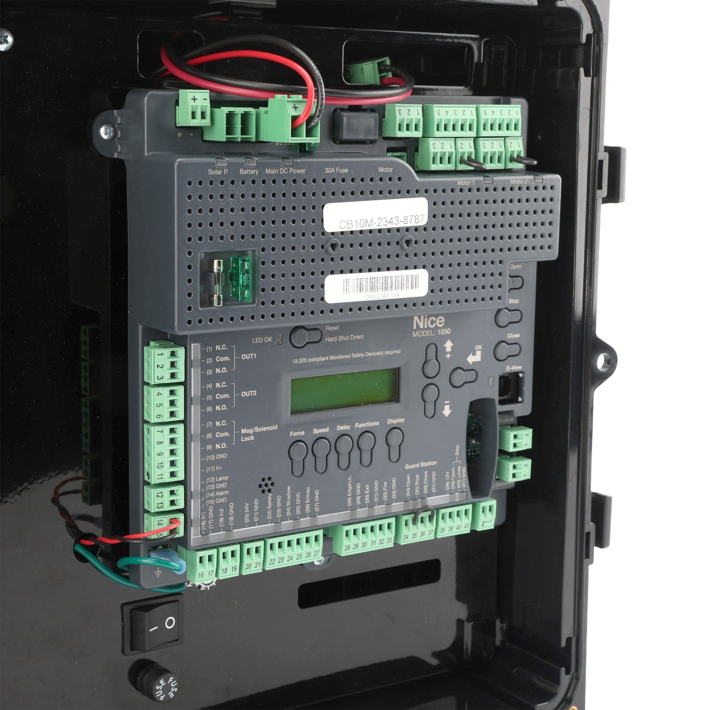 Nice Apollo TITAN 912L1 AC Gate Opener Kit: Single Swing, Battery Backup