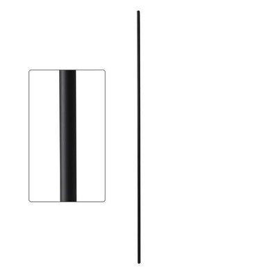 Premium 1/2-Inch Round Steel Spindle, 44-Inch Length, Satin Black Finish