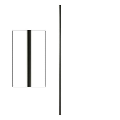 Durable Steel Tube Baluster, 5/8-inch Round, 46-inch Length, Satin Black Finish