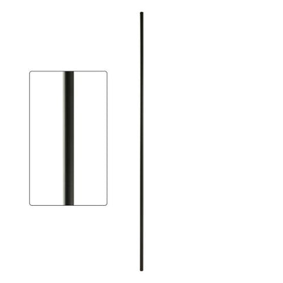 Durable Steel Tube Baluster, 5/8-inch Round, 46-inch Length, Satin Black Finish